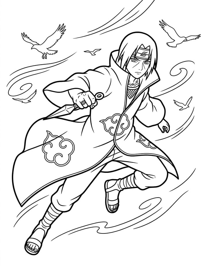 Itachi Resmi Boyama Sayfası