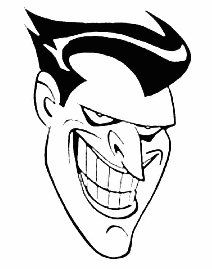 Joker 1 Yaş Çocuklar İçin Boyama Sayfası