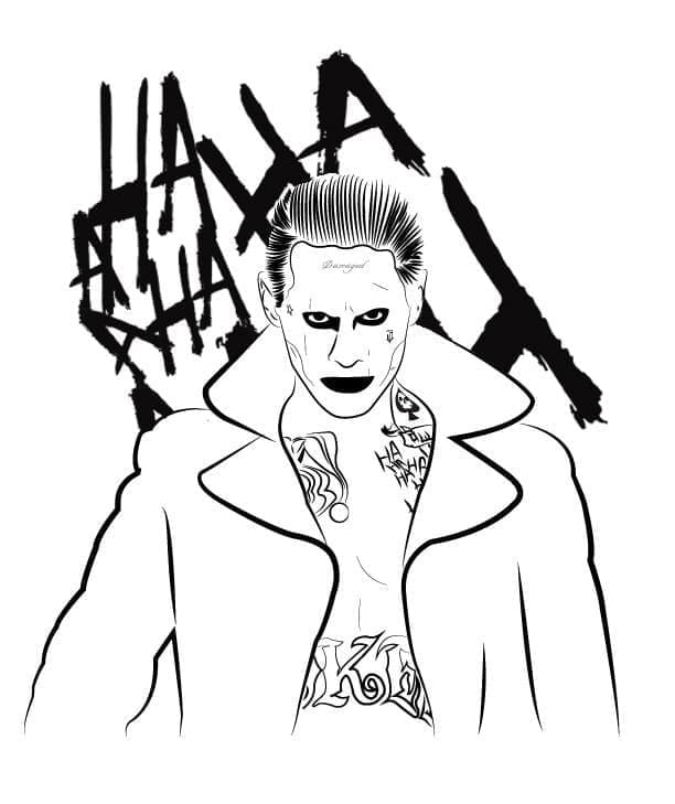 Joker 4 Yaş Çocuklar İçin Boyama Sayfası