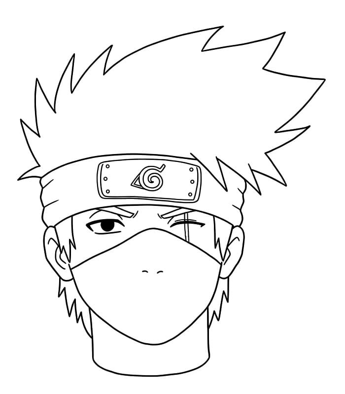 Kakashi Resmi Boyama Sayfası