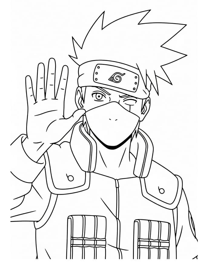 Kolay Kakashi Boyama Sayfası