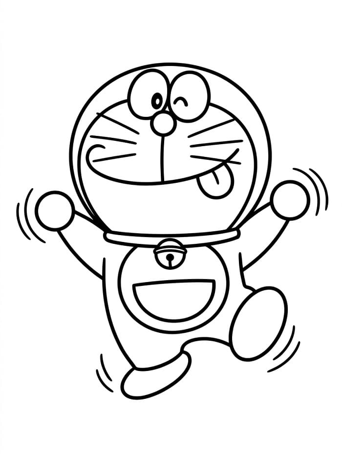 Komik Doraemon Boyama Sayfası