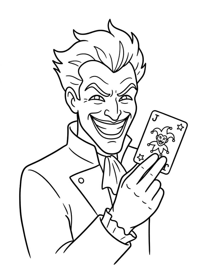 Kötü Joker Boyama Sayfası