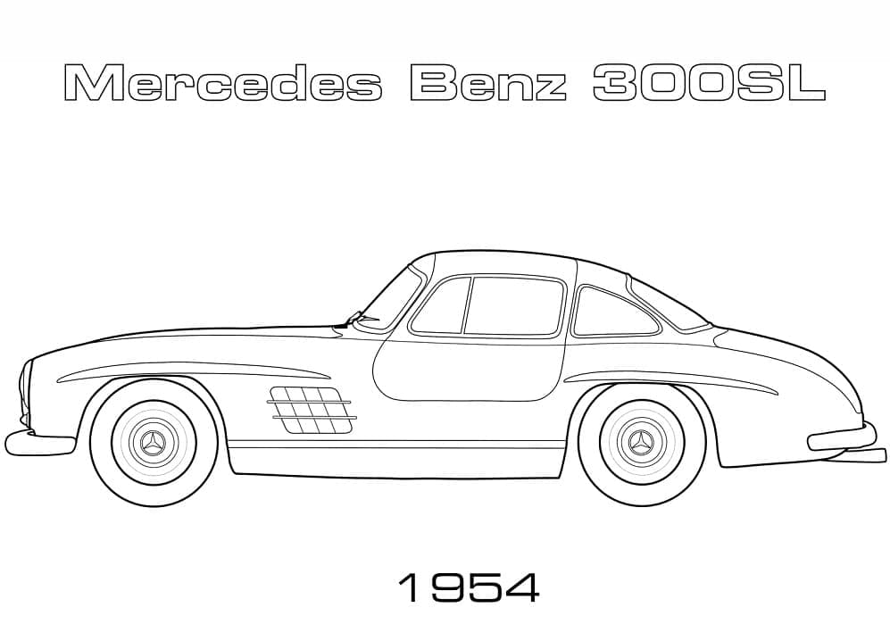 Mercedes 1 Yaş Çocuklar İçin Boyama Sayfası