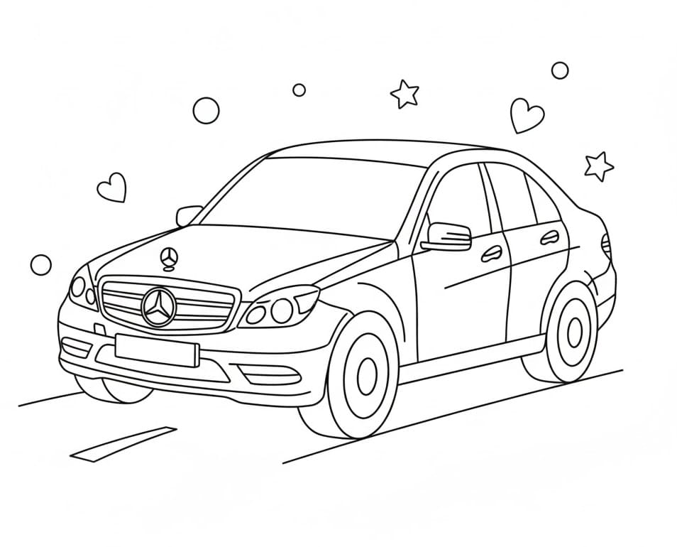 Mercedes Resmi Boyama Sayfası