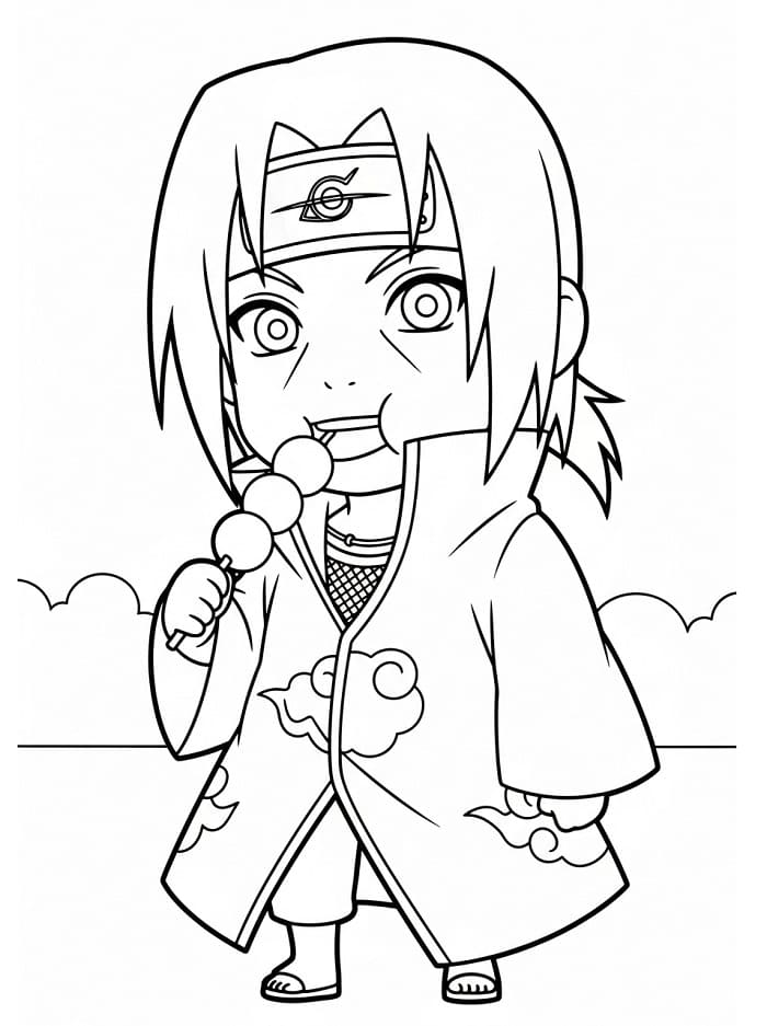 Muhteşem Itachi Boyama Sayfası