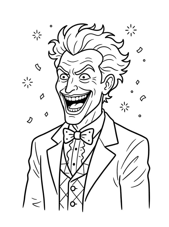 Muhteşem Joker Boyama Sayfası