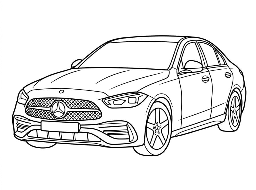 Mükemmel Mercedes Boyama Sayfası