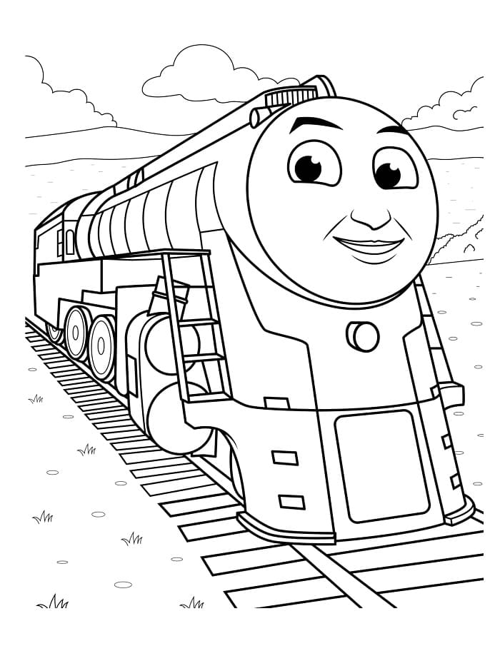 Mutlu Thomas ve Arkadaşları Boyama Sayfası