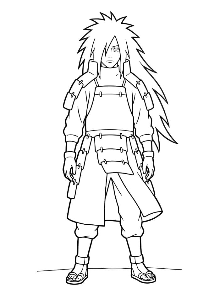 Madara Uchiha Boyama Sayfaları