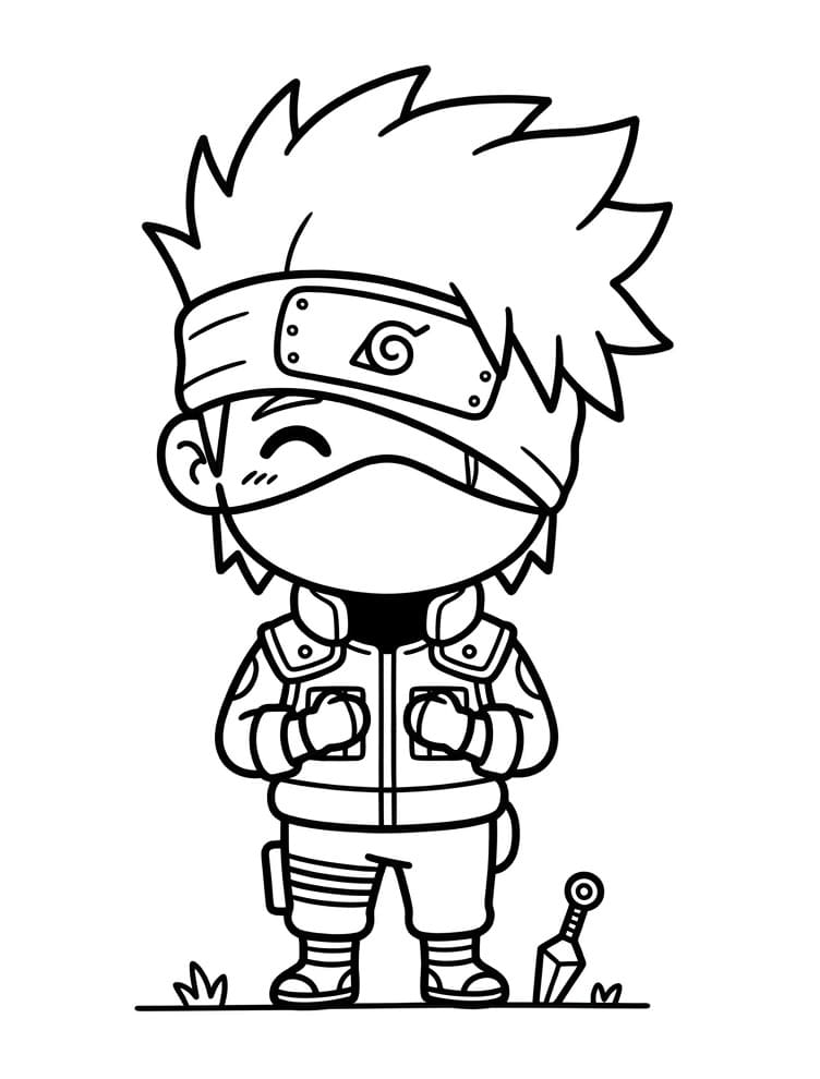 Naruto’dan Kakashi Boyama Sayfası