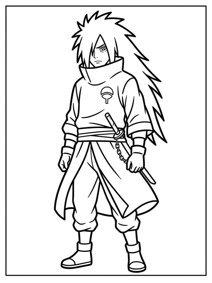 Naruto’dan Madara Boyama Sayfası