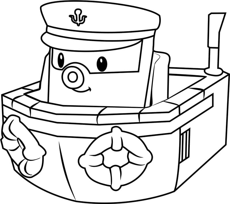 Robocar Poli Bedava Boyama Sayfası