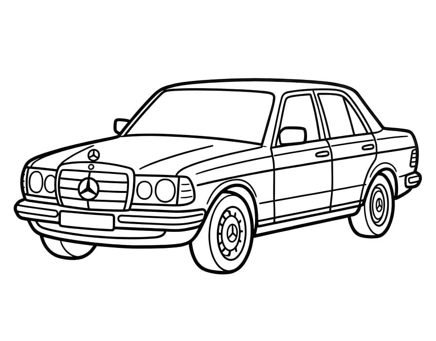 Temel Mercedes Boyama Sayfası