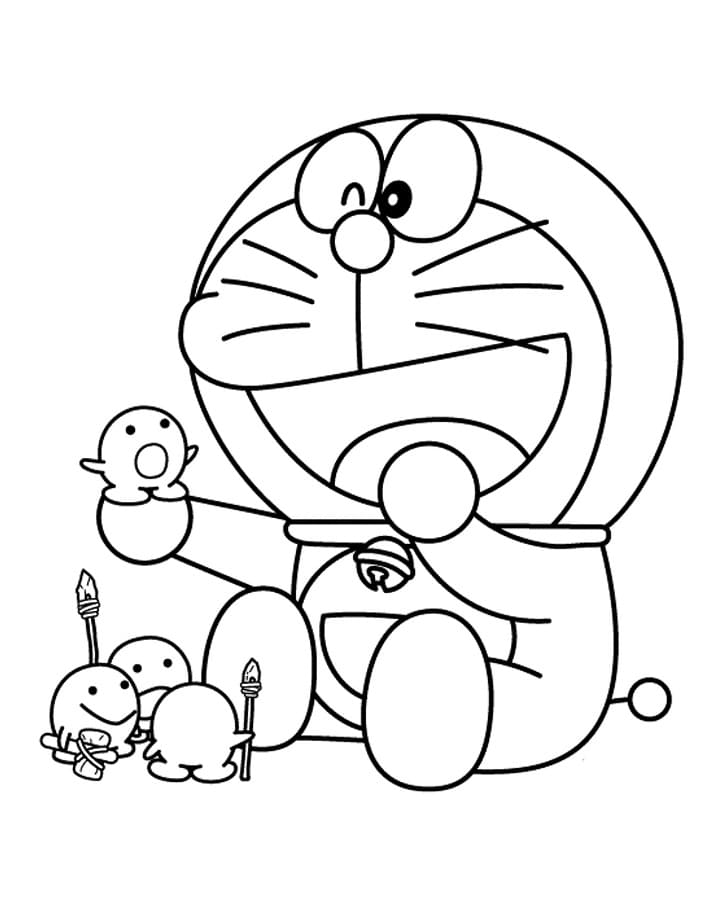 Ücretsiz Doraemon Boyama Sayfası