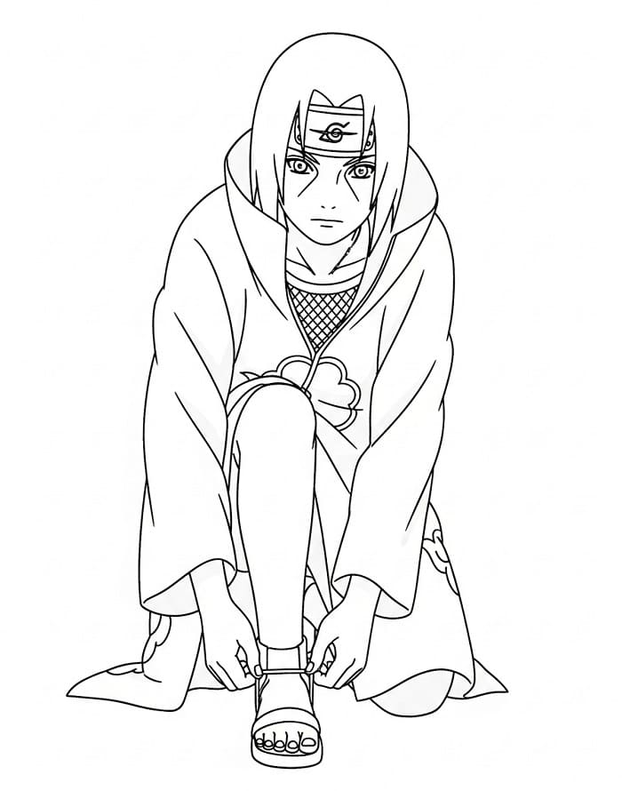 Ücretsiz Itachi Boyama Sayfası