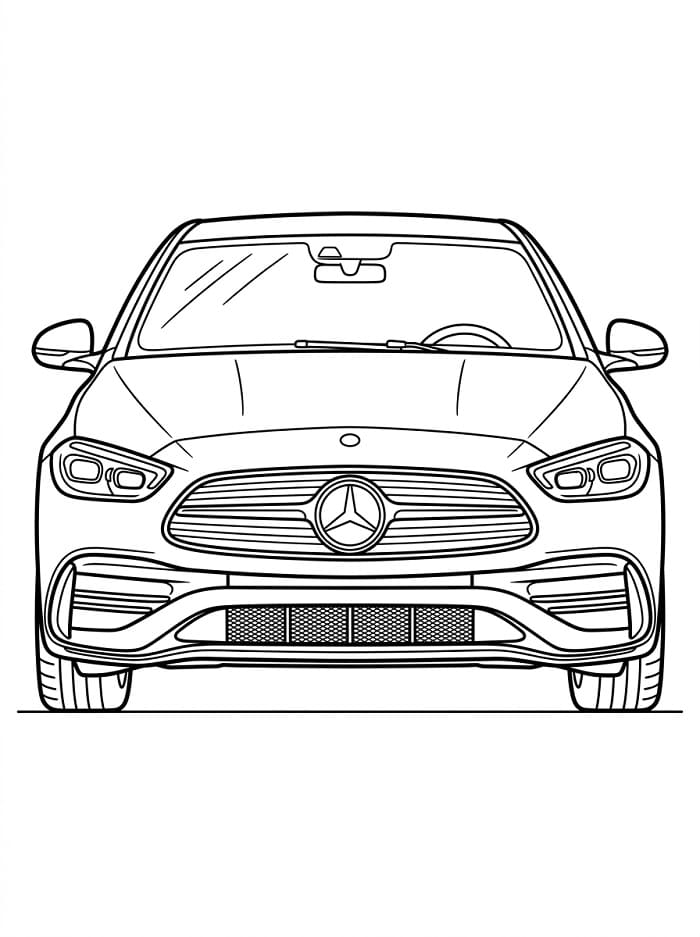 Ücretsiz Mercedes Boyama Sayfası