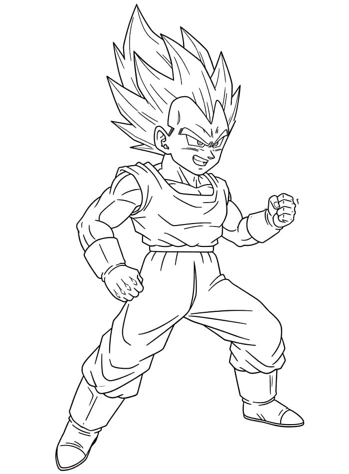Vegeta Bedava Boyama Sayfası