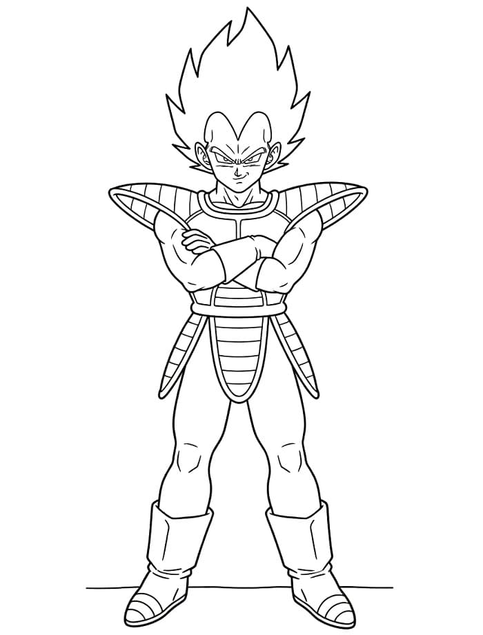 Vegeta Super Saiyan Boyama Sayfası
