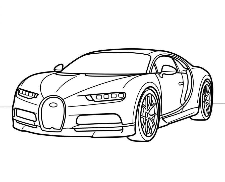 Yazdır Bugatti Boyama Sayfası