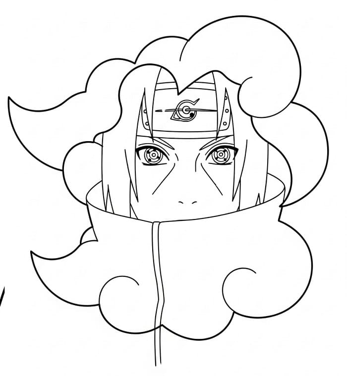 Yazdır Itachi Boyama Sayfası