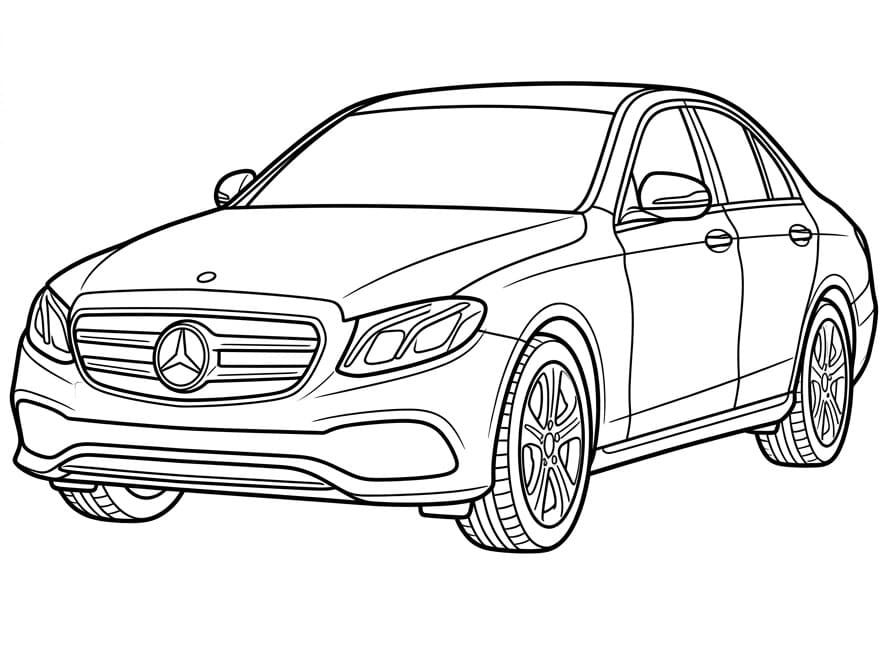 Yazdır Mercedes Boyama Sayfası