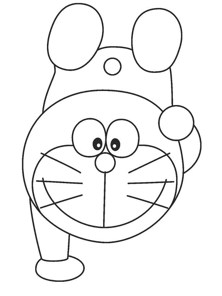 Yazdırılabilir Doraemon Çocuklar İçin Boyama Sayfası