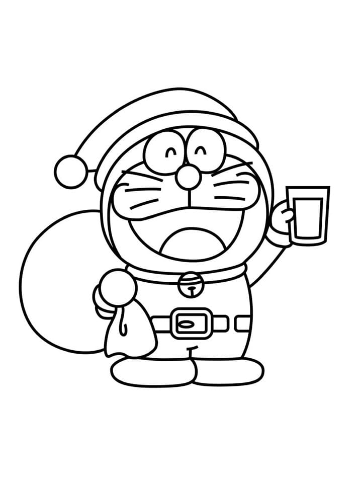 Yazdırılabilir Doraemon Boyama Sayfası