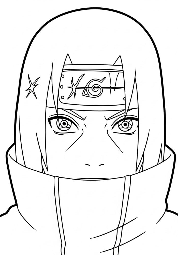 Yazdırılabilir Itachi Boyama Sayfası