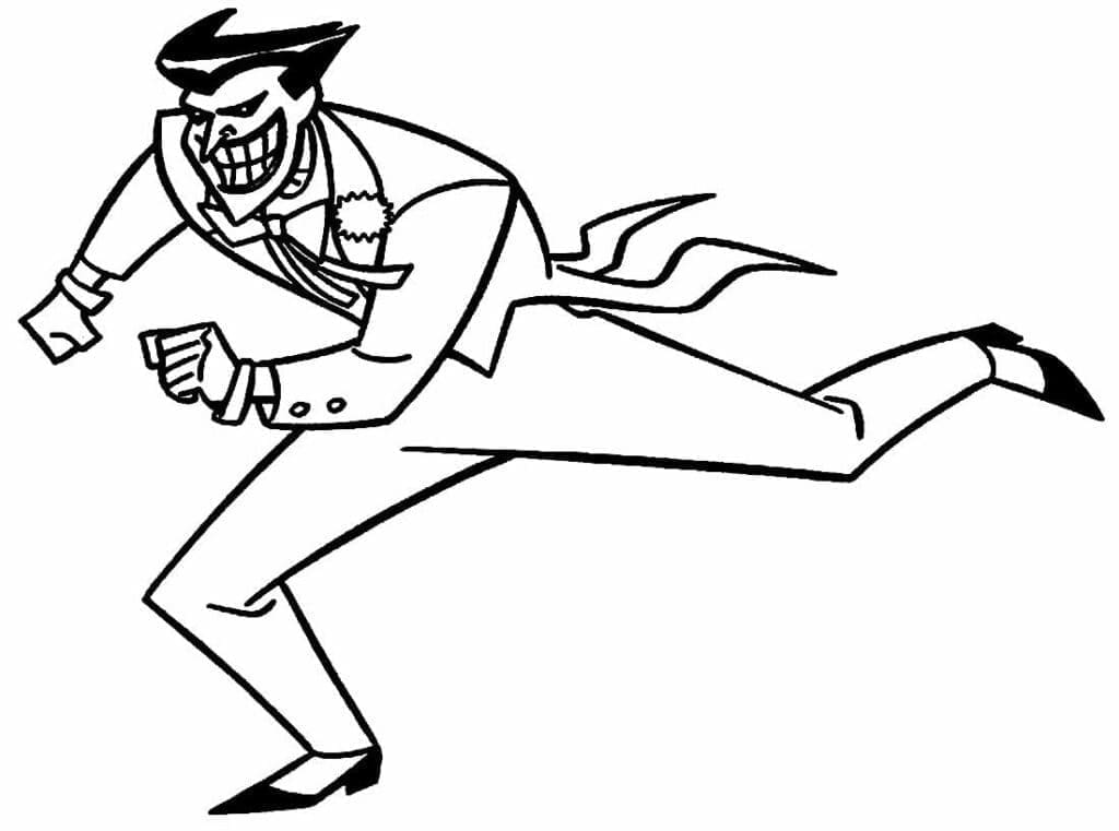 Yazdırılabilir Joker Resim Boyama Sayfası