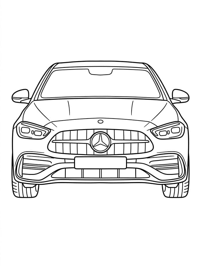 Yazdırılabilir Mercedes Boyama Sayfası