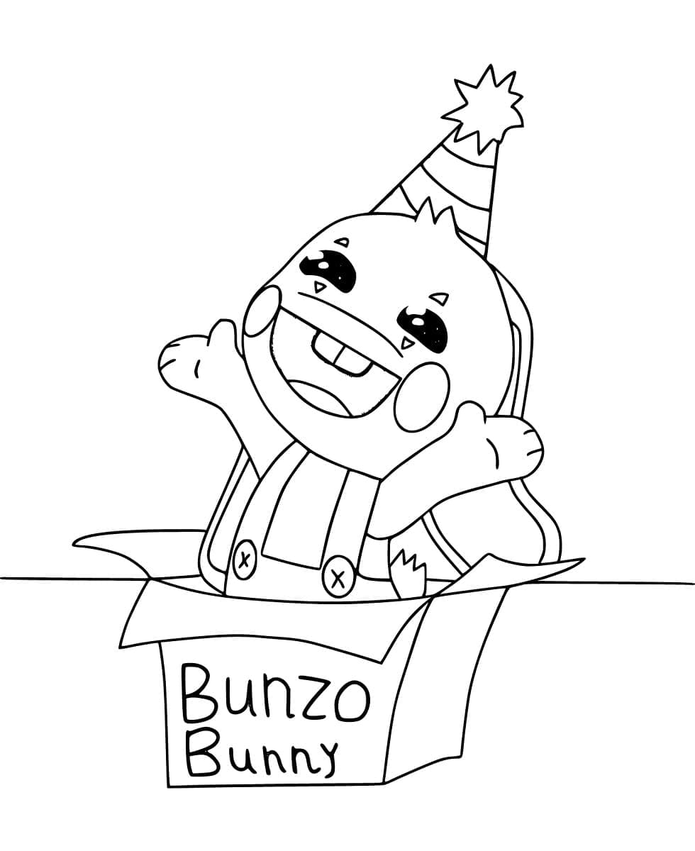 Animasyonlu Bunzo Bunny Boyama Sayfası