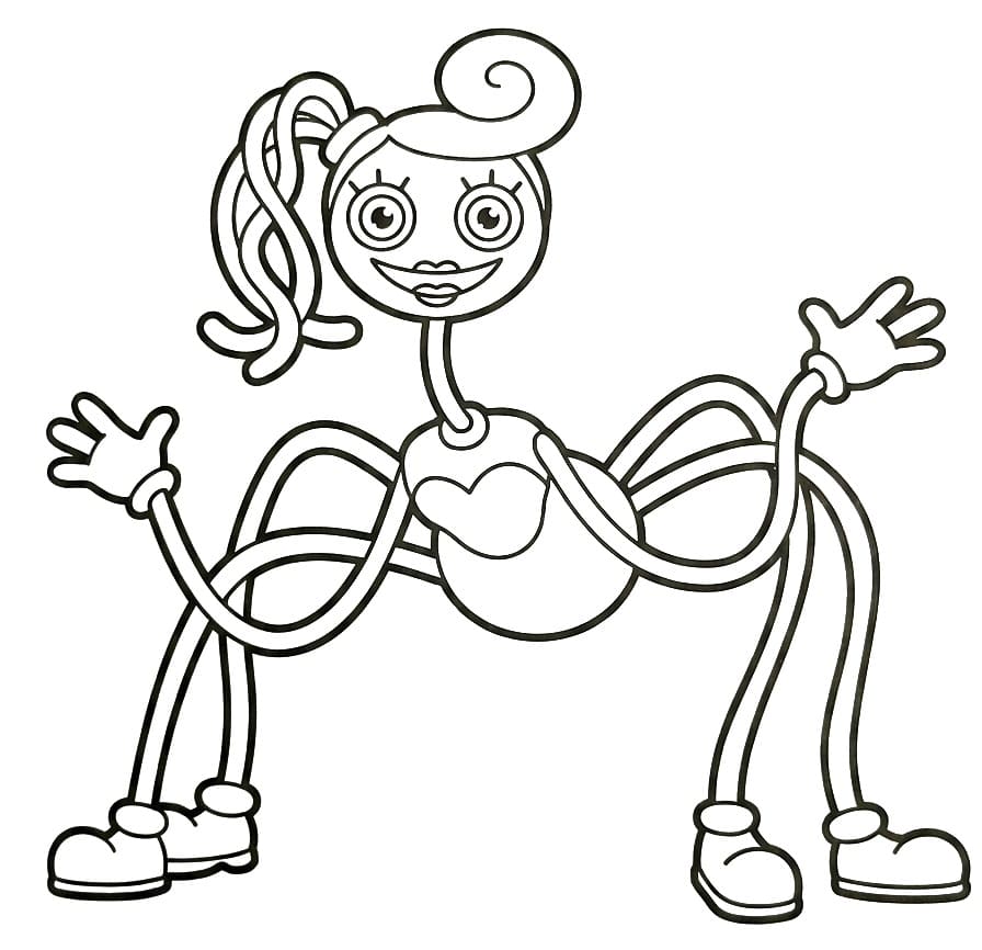 Mommy Long Legs Boyama Sayfaları