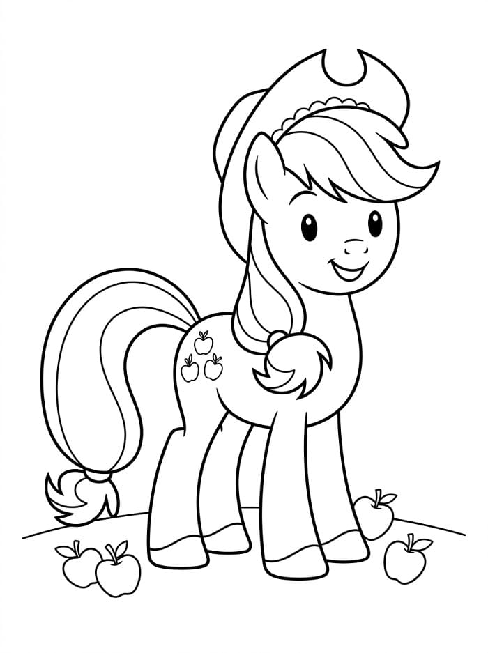 Applejack Bedava Boyama Sayfası