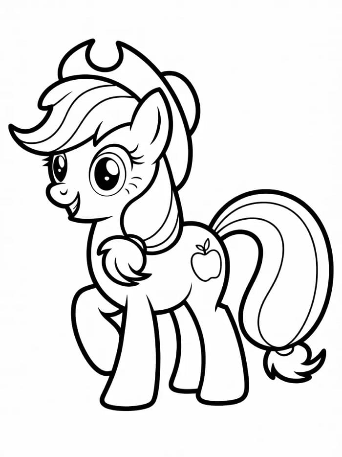 Applejack My Little Pony Boyama Sayfası