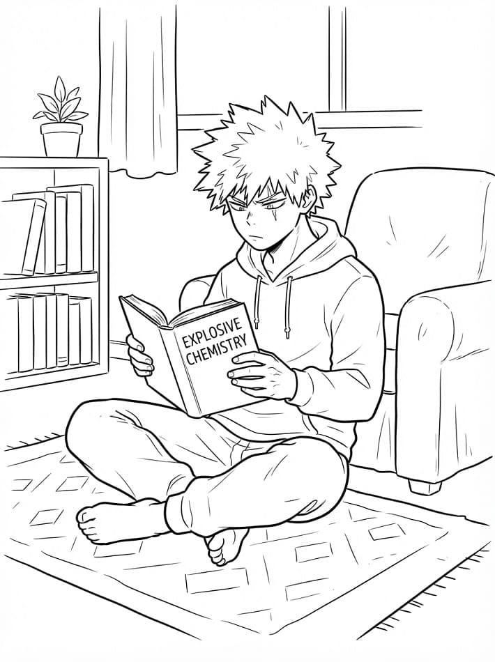 Bakugo My Hero Academia'da Boyama Sayfası