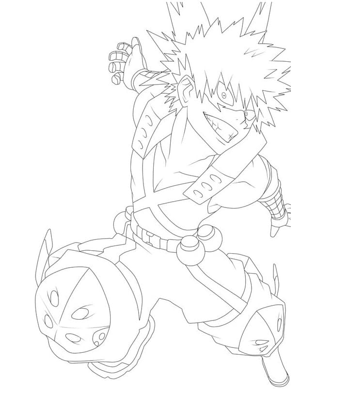 Bakugo Ücretsiz Çocuklar İçin Boyama Sayfası