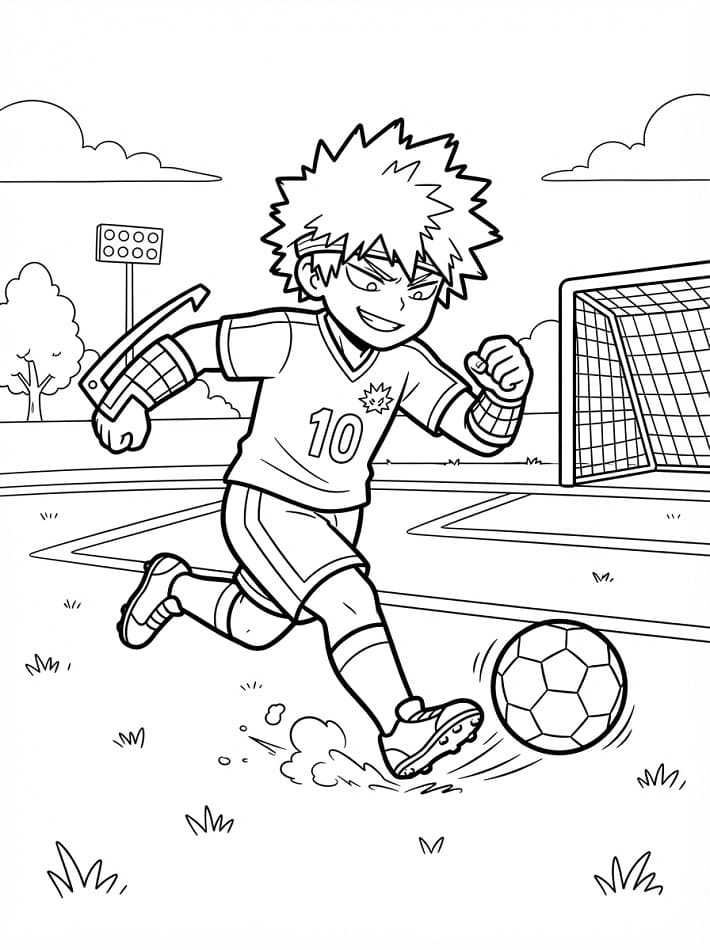 Bakugo Ücretsiz Yazdırılabilir Boyama Sayfası