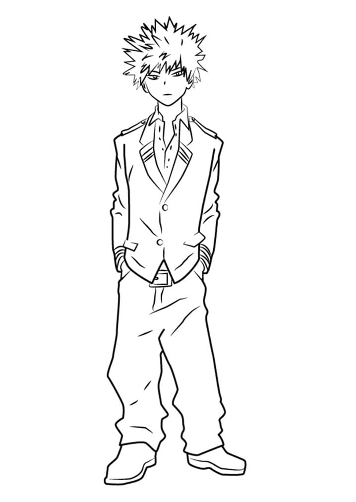 Bakugo Yazdırılabilir Çocuklar İçin Boyama Sayfası