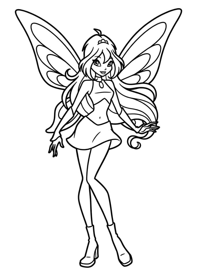 Bloom Winx Boyama Sayfası