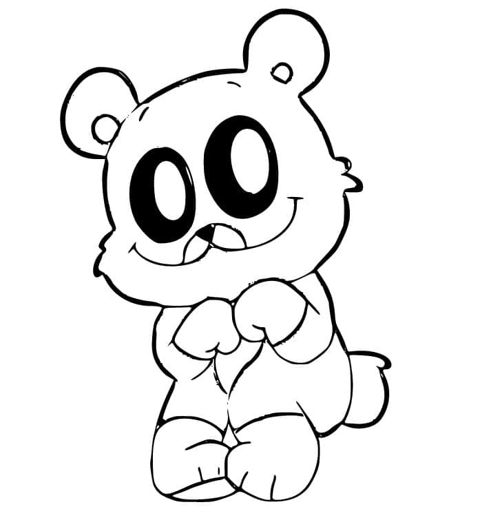 Bobby BearHug basılabilir Boyama Sayfası