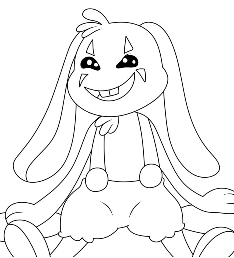 Bunzo Bunny Bedava Boyama Sayfası