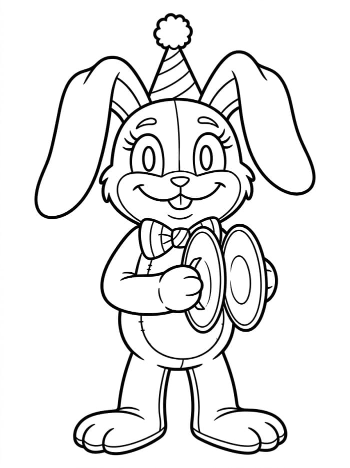 Çizgi Film Bunzo Bunny Boyama Sayfası