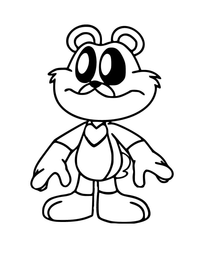 Çocuklar için ücretsiz Bobby BearHug Boyama Sayfası