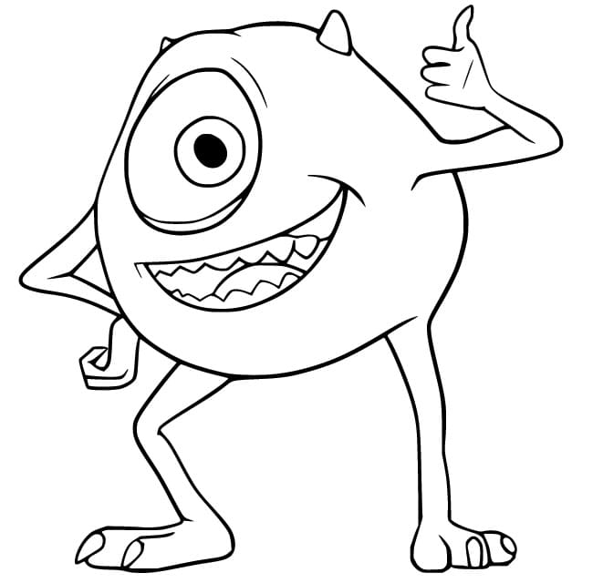 Disney Pixar Monsters Inc Boyama Sayfası