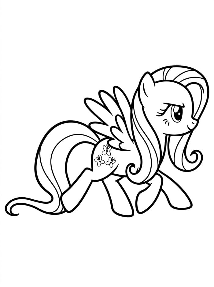 Fantastik Fluttershy Boyama Sayfası