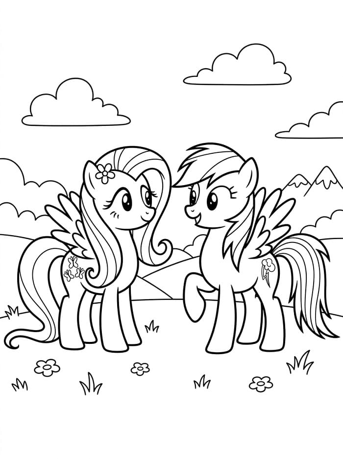 Fluttershy My Little Pony Boyama Sayfası