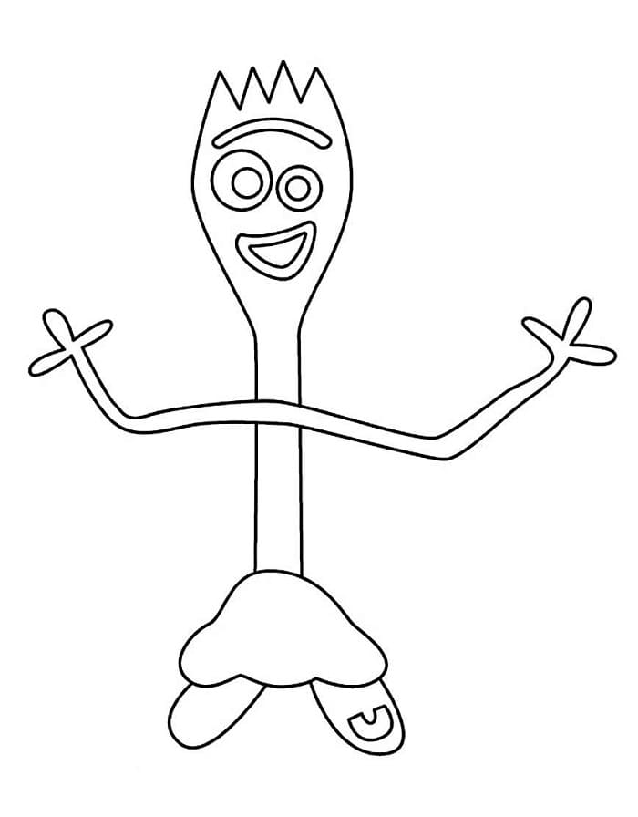 Forky Oyuncak Hikayesi 5 Boyama Sayfası