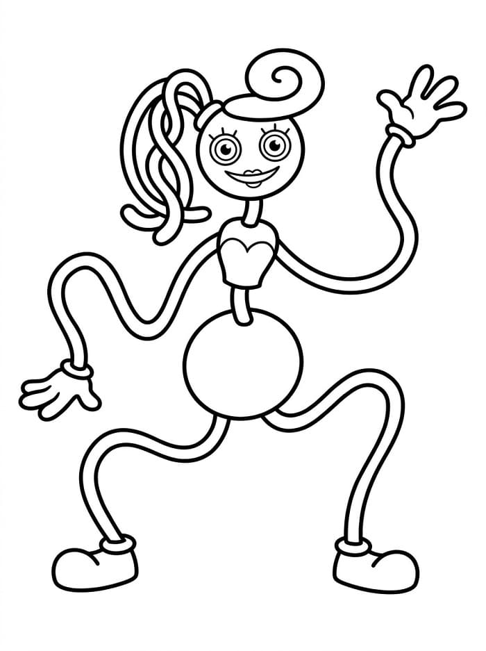 Güzel Mommy Long Legs Boyama Sayfası