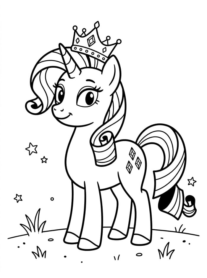 Güzel Rarity Boyama Sayfası